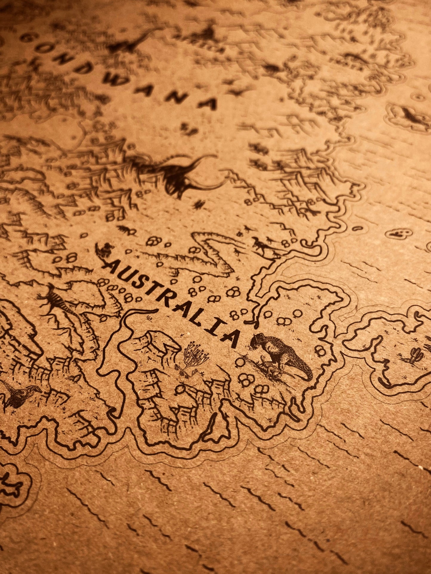 The Speculative Map of Supercontinent Pangaea