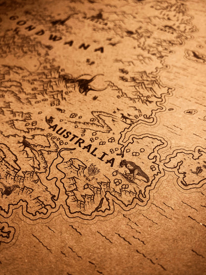 The Speculative Map of Supercontinent Pangaea