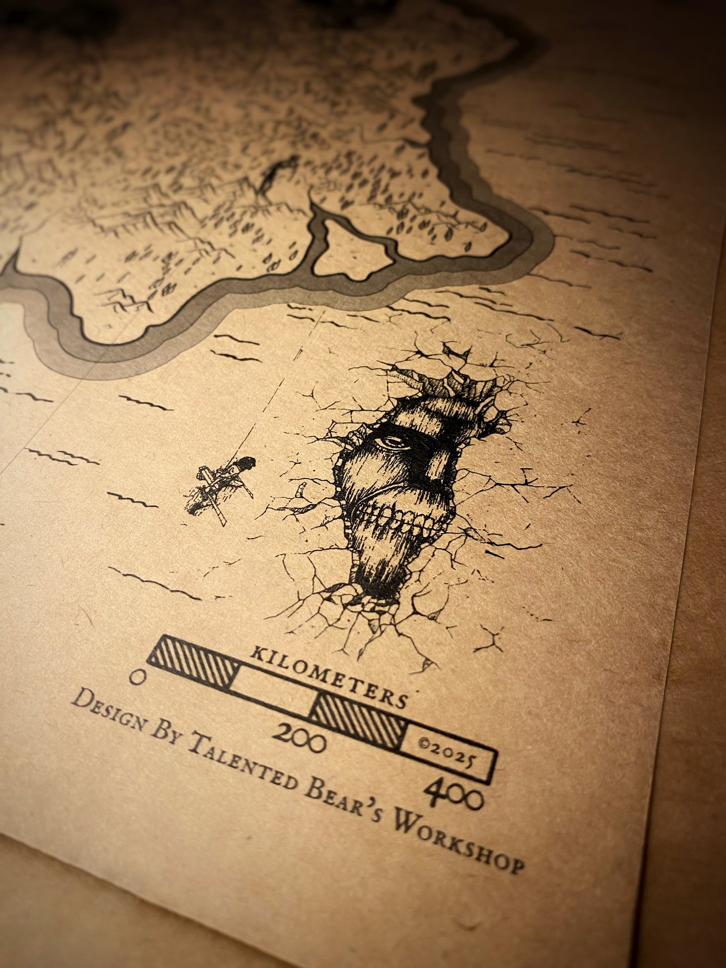 Mapa del mundo de One Piece, Póster de Monkey D. Luffy