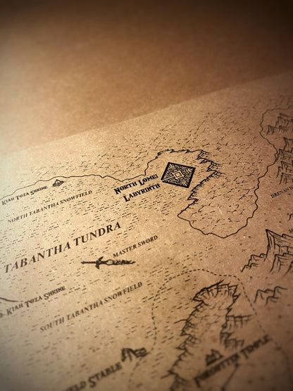 Map Of The Legend of Zelda, Hyrule World Map