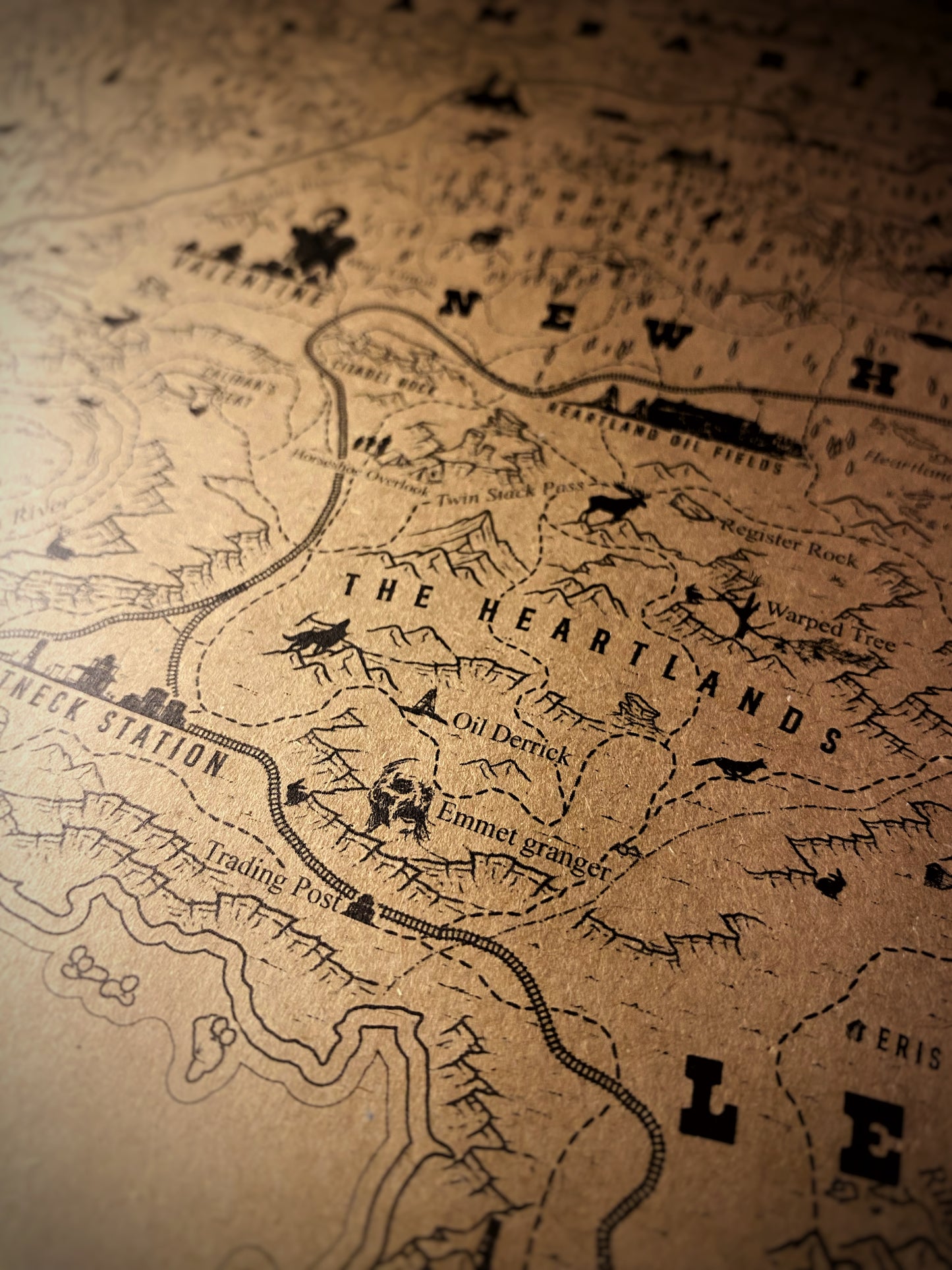 Red Dead Redemption Speculative Game Map, RDR Poster