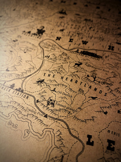 Red Dead Redemption Speculative Game Map, RDR Poster