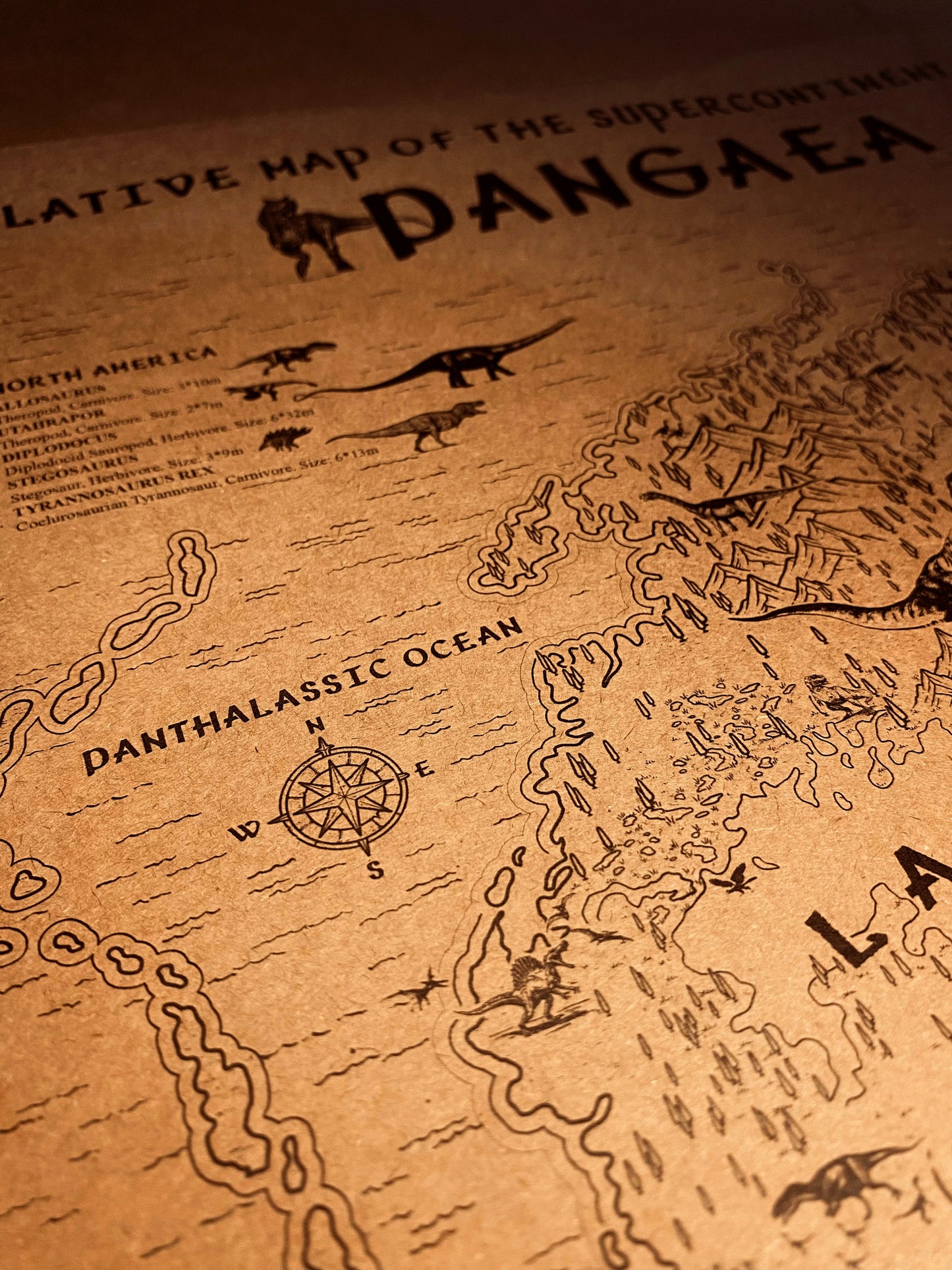 The Speculative Map of Supercontinent Pangaea
