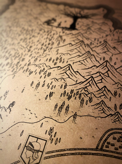 Mapa del mundo de One Piece, Póster de Monkey D. Luffy