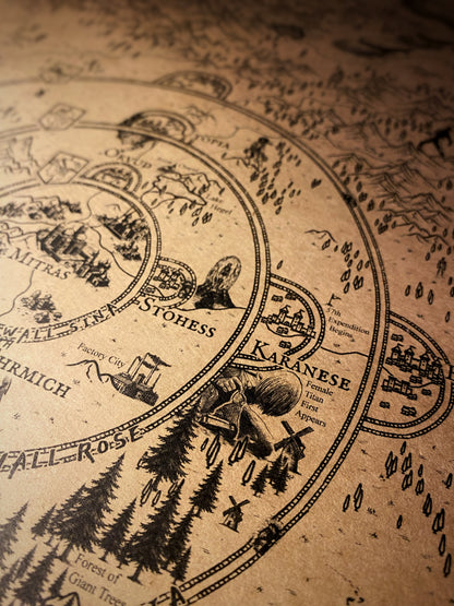 Mapa del mundo de One Piece, Póster de Monkey D. Luffy