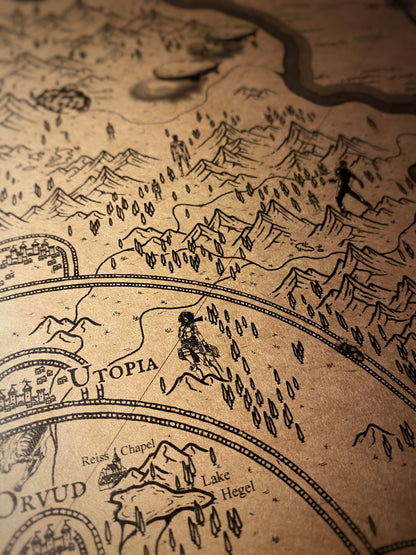 Mapa del mundo de One Piece, Póster de Monkey D. Luffy