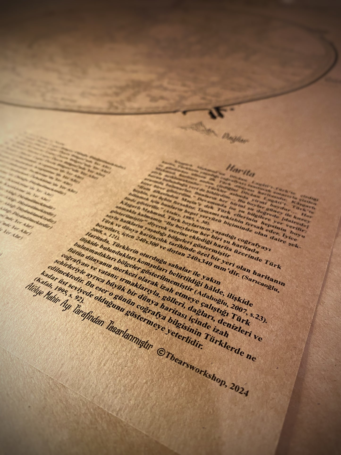 Map of Mahmud al-Kashgari's Divanu Lugatit Turk