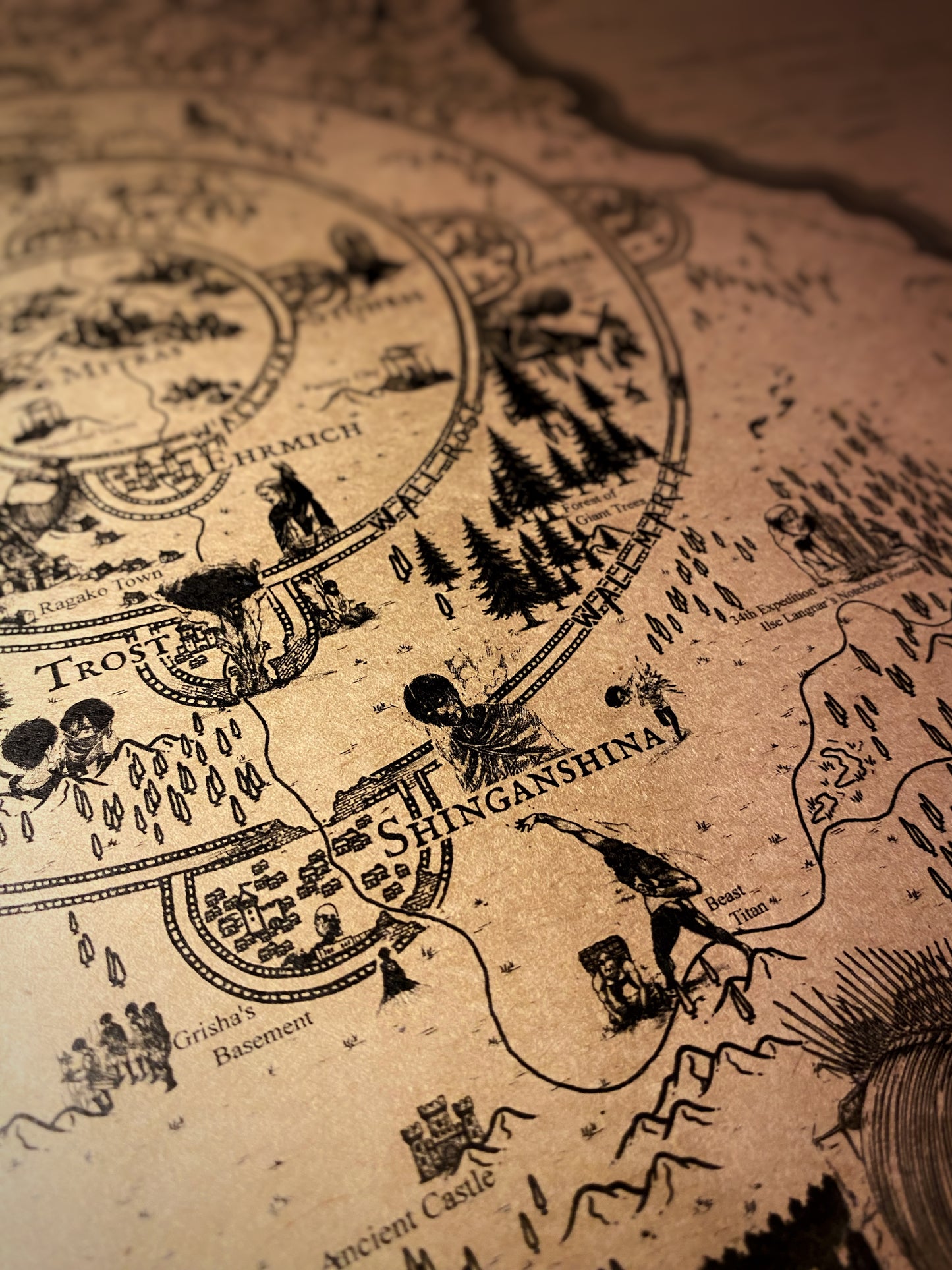 Mapa del mundo de One Piece, Póster de Monkey D. Luffy