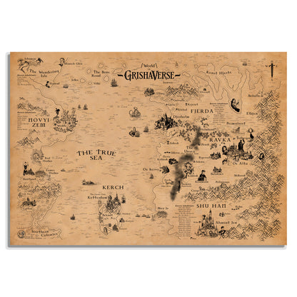 Shadow and Bone Series, Grishaverse Map