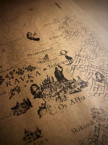 Shadow and Bone Series, Grishaverse Map