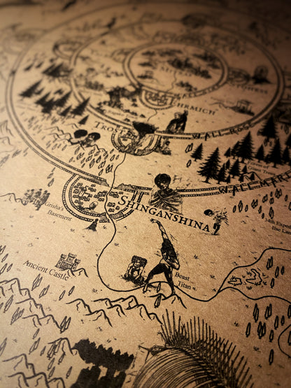 Mapa del mundo de One Piece, Póster de Monkey D. Luffy