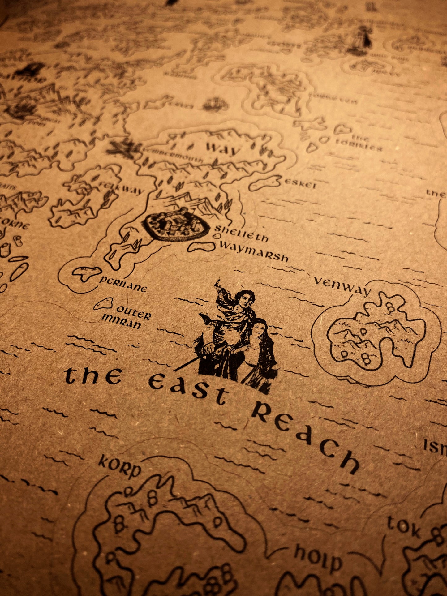 AWOES Earthsea World Map by Ursula K. Le Guin