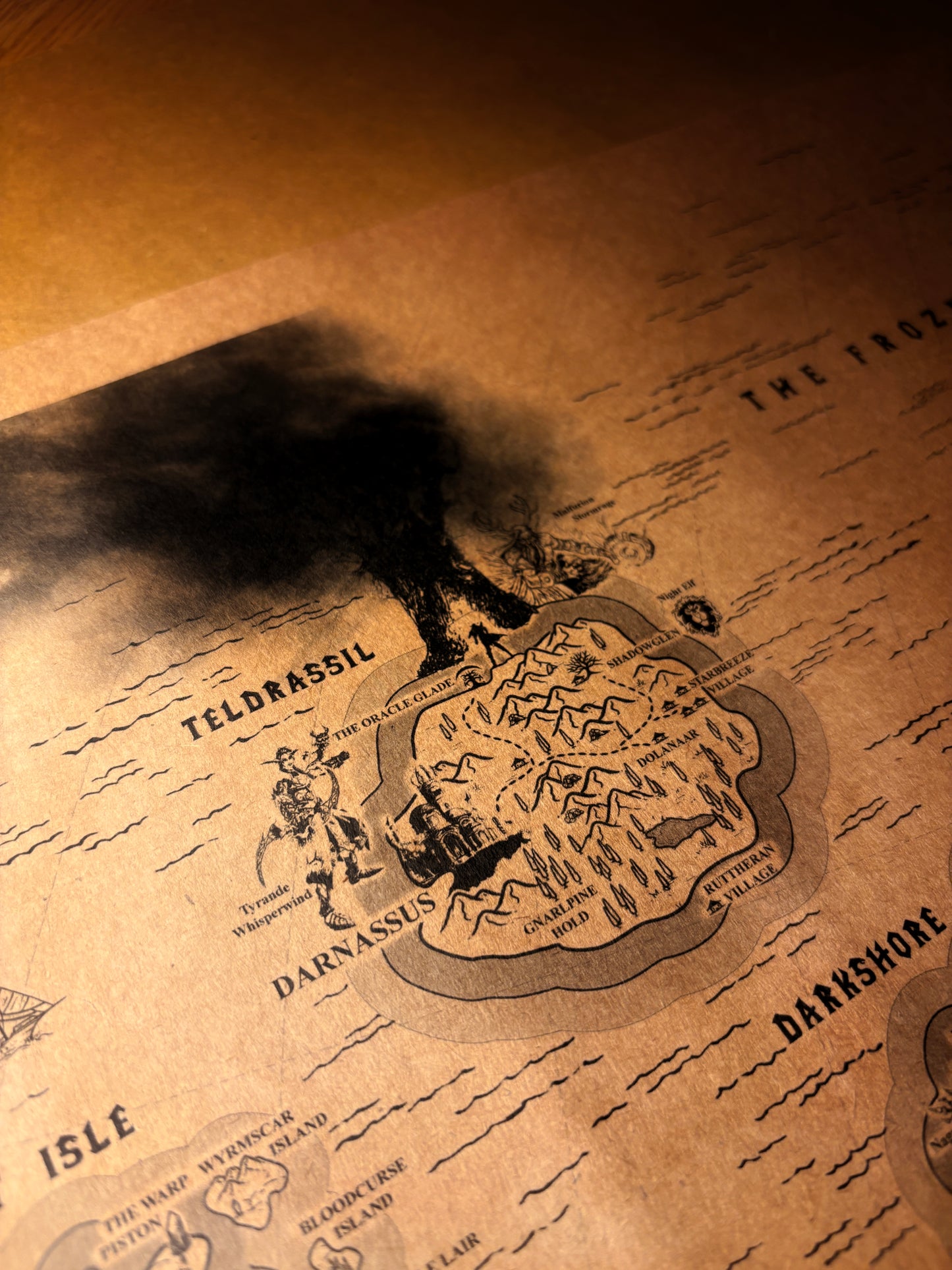 Carte d'Azeroth de World of Warcraft, Kalimdor, Royaumes de l'Est