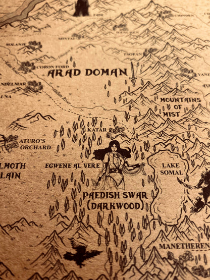 Carte du monde One Piece, Affiche de Monkey D Luffy