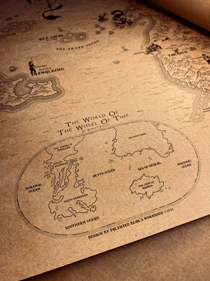 Carte du monde One Piece, Affiche de Monkey D Luffy