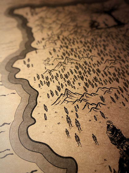 Mapa del mundo de One Piece, Póster de Monkey D. Luffy