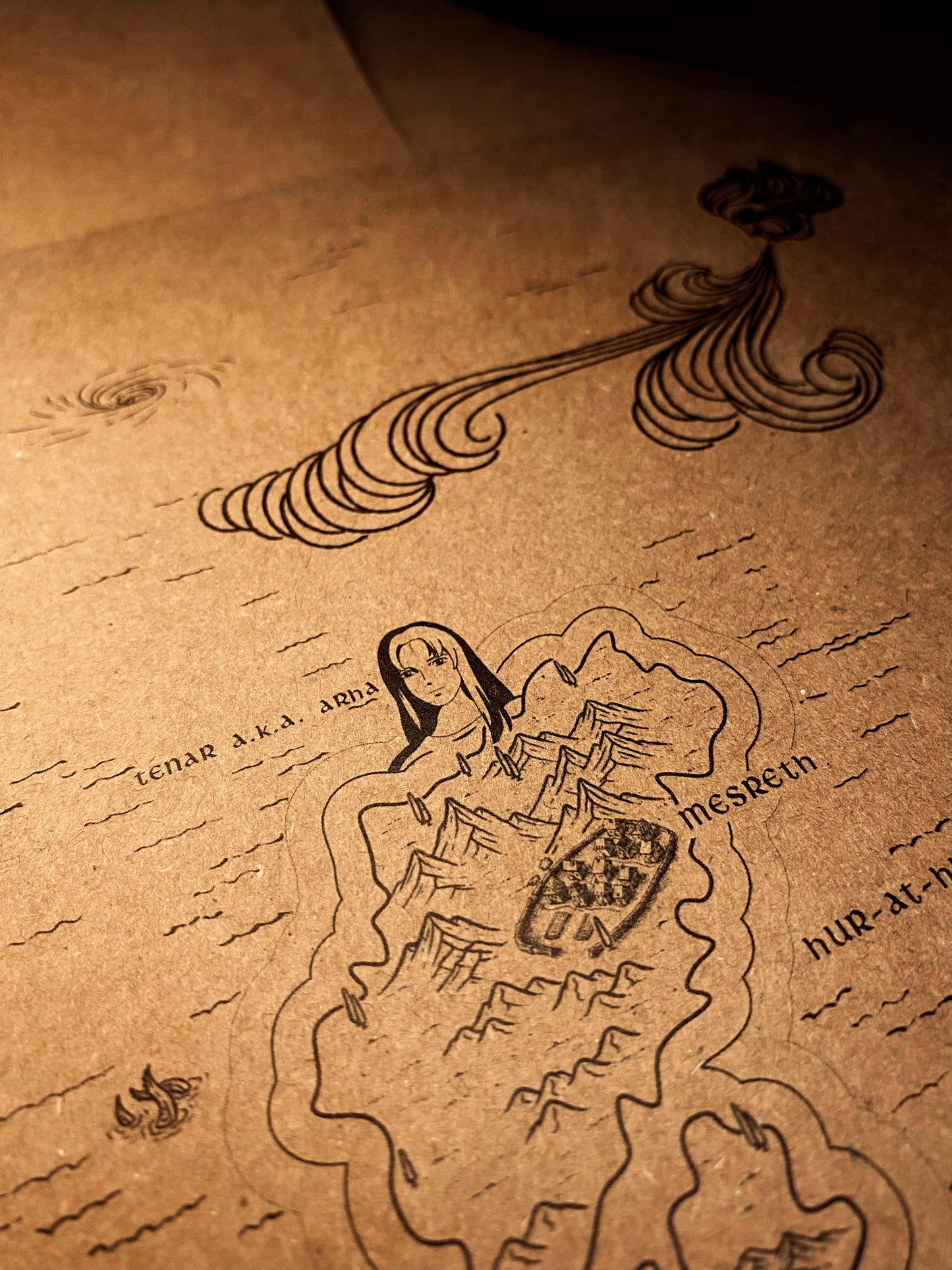 AWOES Earthsea World Map by Ursula K. Le Guin