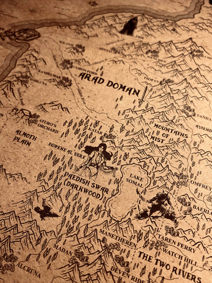 Carte du monde One Piece, Affiche de Monkey D Luffy