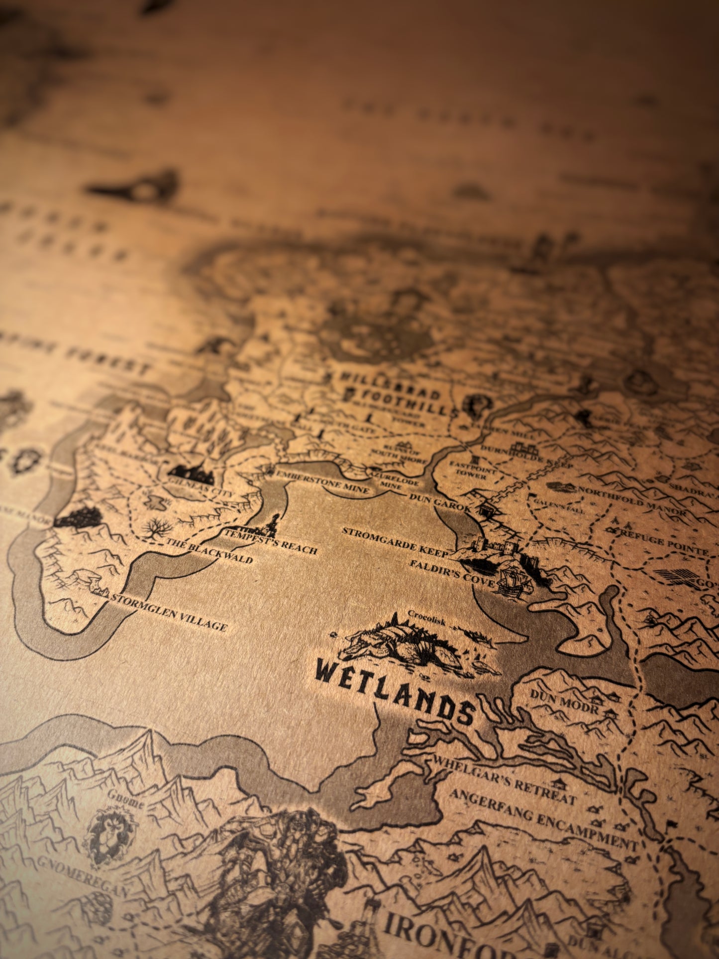 Carte d'Azeroth de World of Warcraft, Kalimdor, Royaumes de l'Est