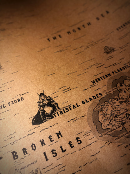 Carte d'Azeroth de World of Warcraft, Kalimdor, Royaumes de l'Est