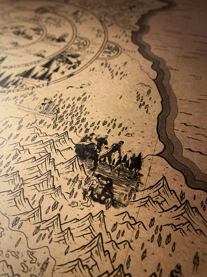 Mapa del mundo de One Piece, Póster de Monkey D. Luffy