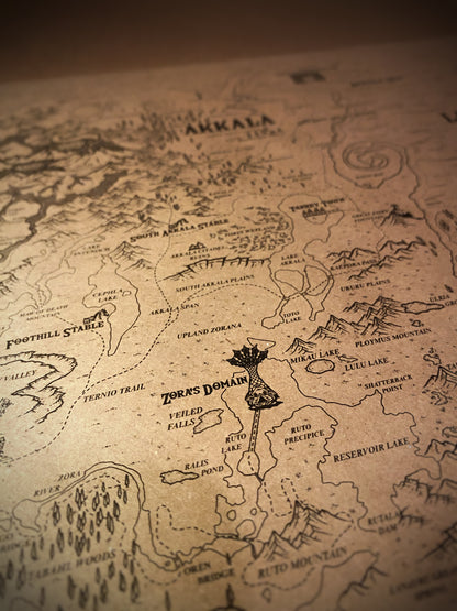 Map Of The Legend of Zelda, Hyrule World Map