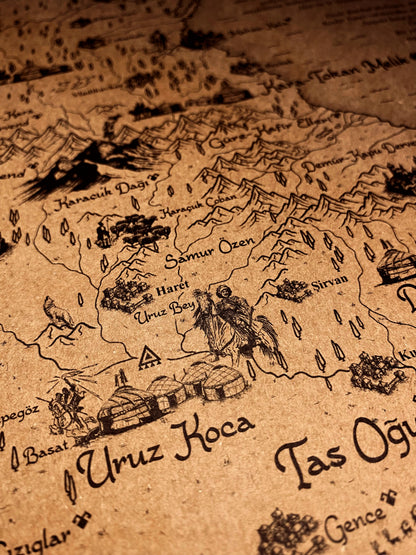 Dede Korkut Saga Map: A Journey Through Turkic Legends