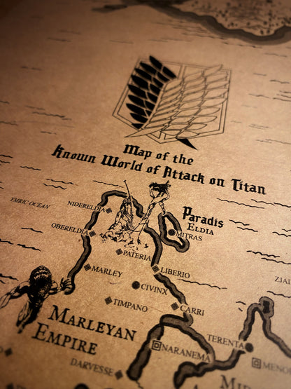 Mapa del mundo de One Piece, Póster de Monkey D. Luffy