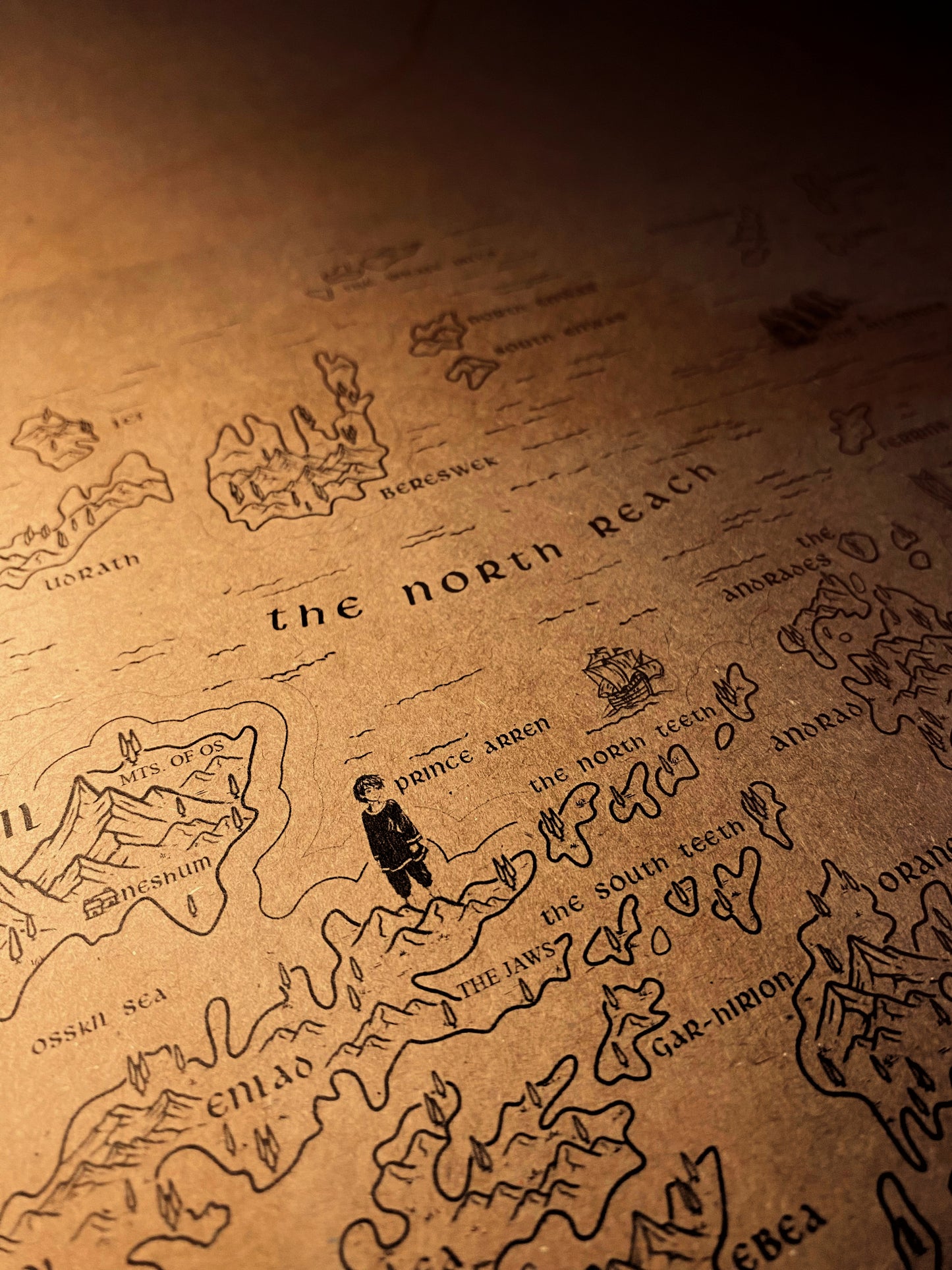 AWOES Earthsea World Map by Ursula K. Le Guin