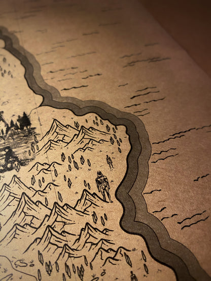 Mapa del mundo de One Piece, Póster de Monkey D. Luffy