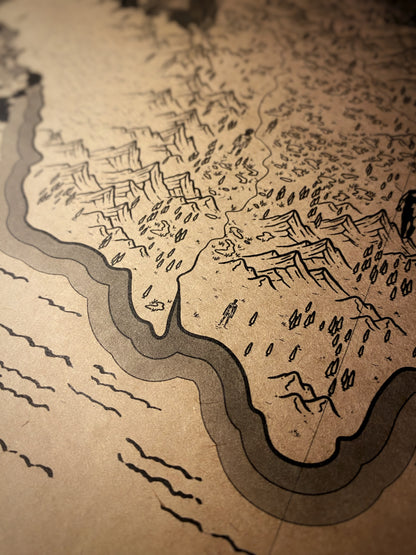 Mapa del mundo de One Piece, Póster de Monkey D. Luffy