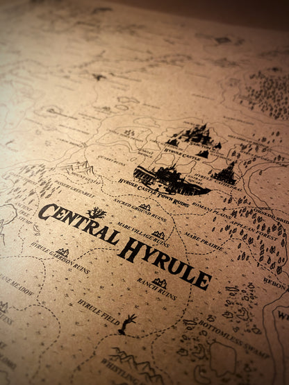 Map Of The Legend of Zelda, Hyrule World Map