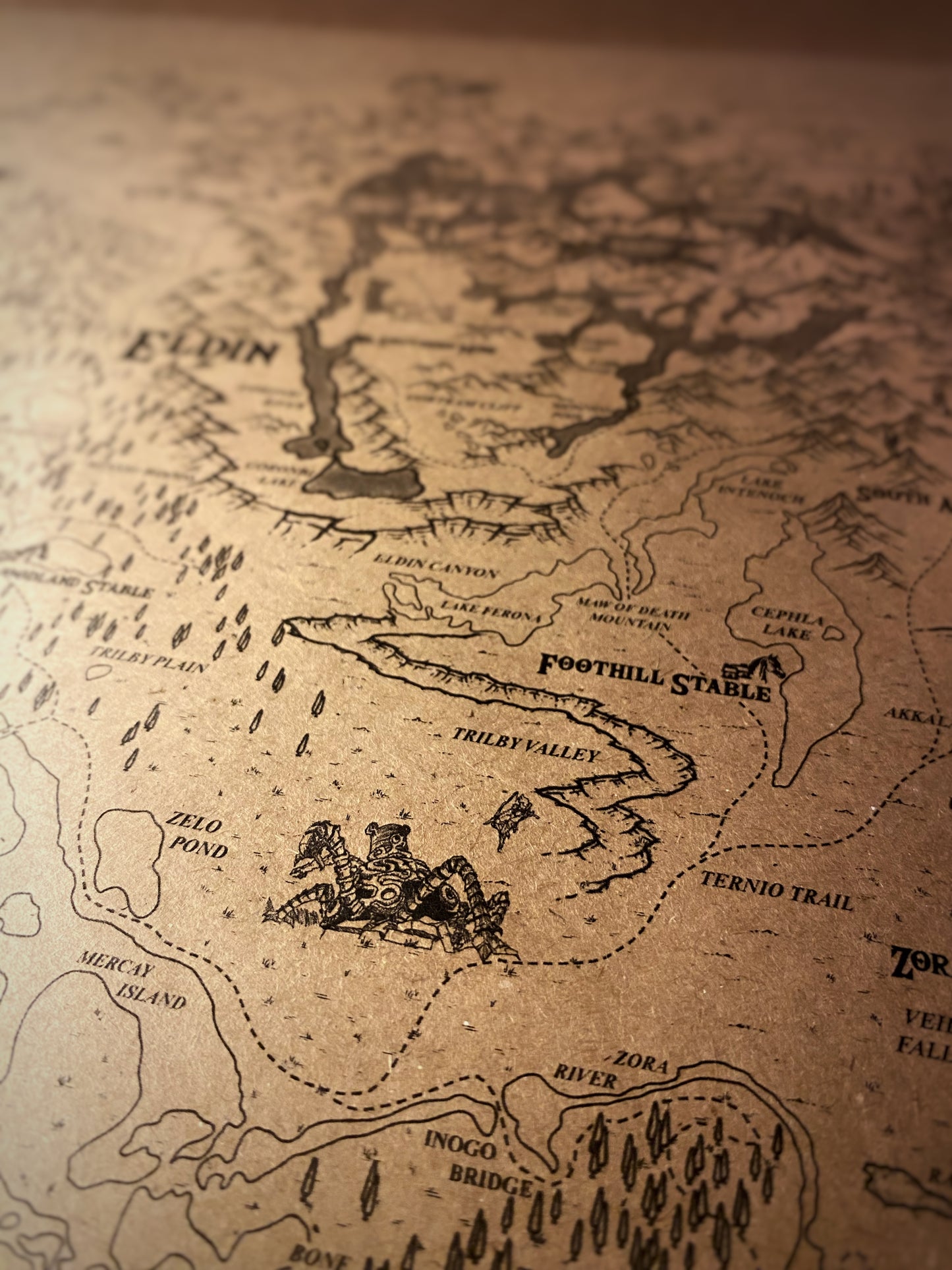 Map Of The Legend of Zelda, Hyrule World Map