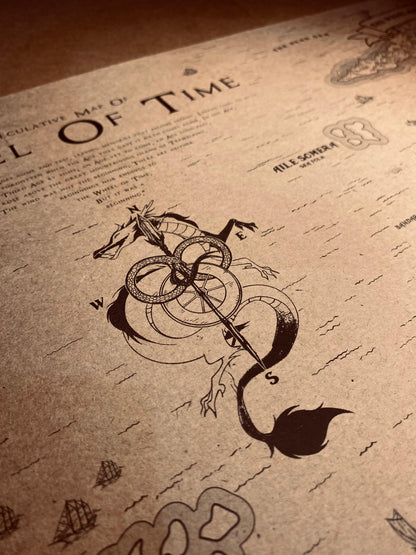 Carte du monde One Piece, Affiche de Monkey D Luffy