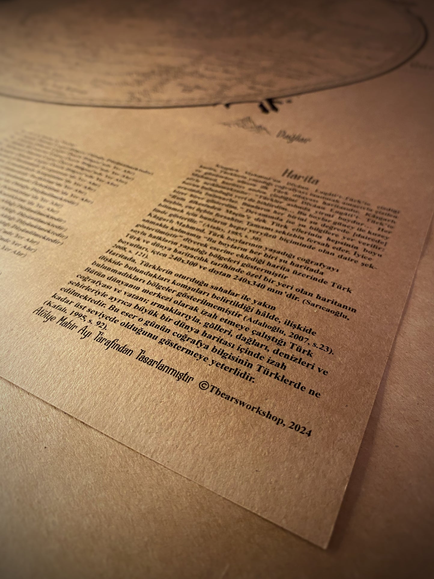 Map of Mahmud al-Kashgari's Divanu Lugatit Turk