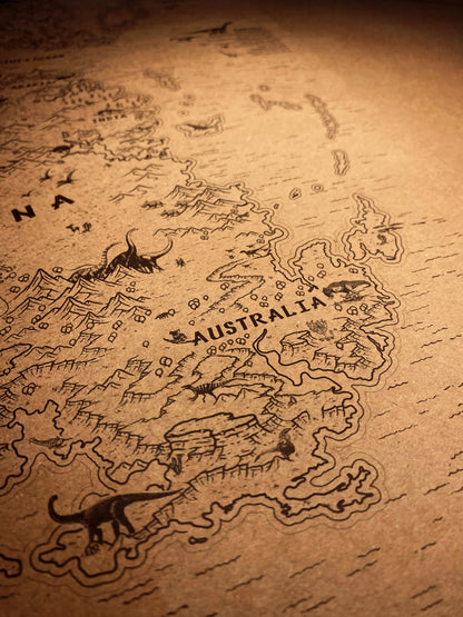 The Speculative Map of Supercontinent Pangaea