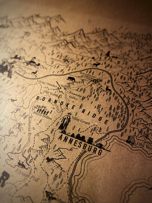Red Dead Redemption Speculative Game Map, RDR Poster