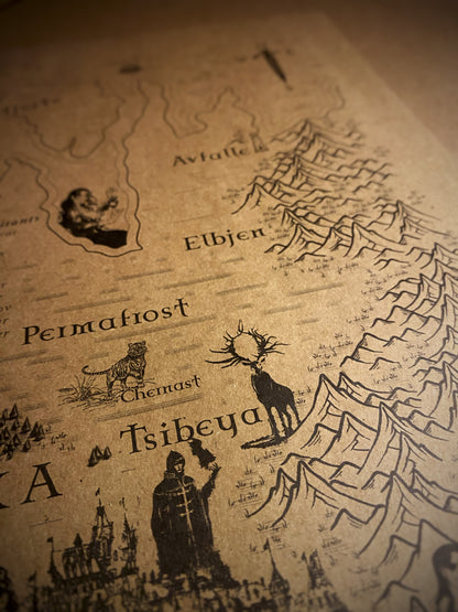 Shadow and Bone Series, Grishaverse Map