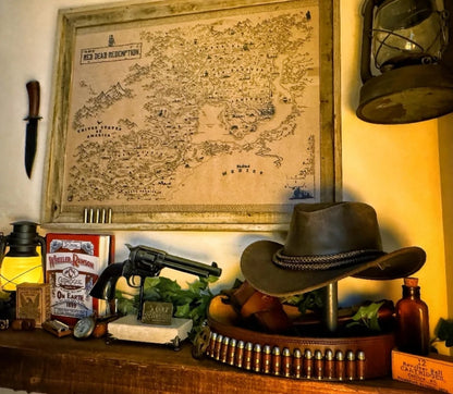 Red Dead Redemption Speculative Game Map, RDR Poster