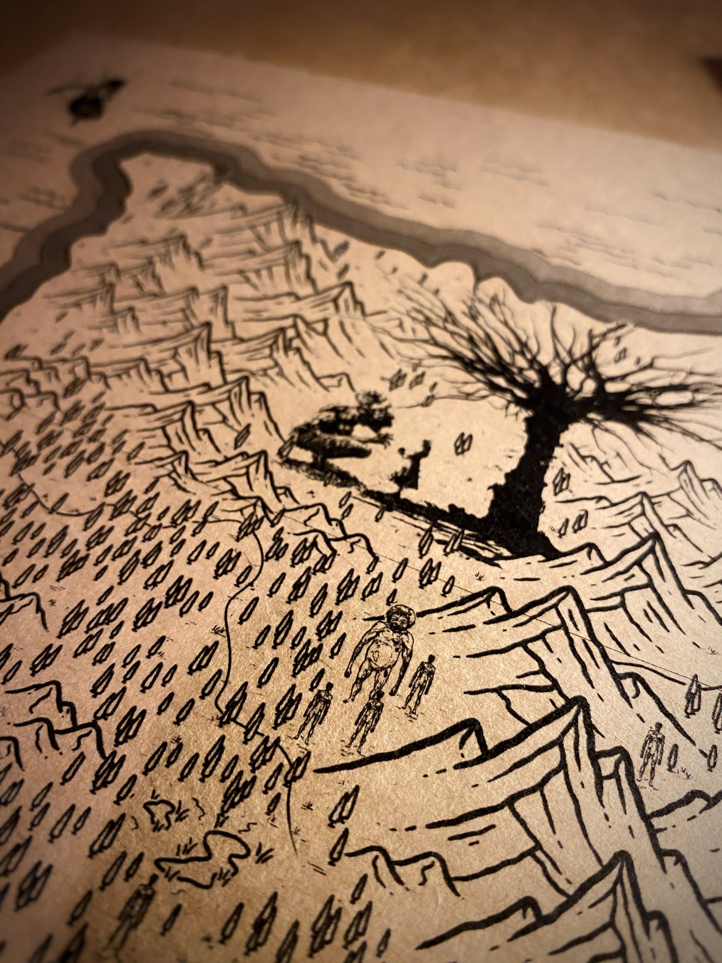 Mapa del mundo de One Piece, Póster de Monkey D. Luffy