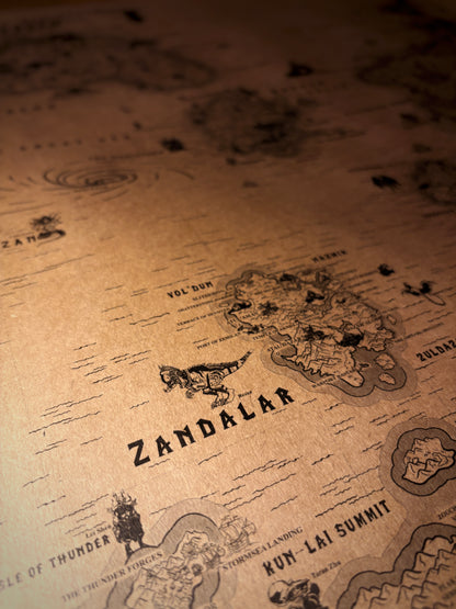 Carte d'Azeroth de World of Warcraft, Kalimdor, Royaumes de l'Est