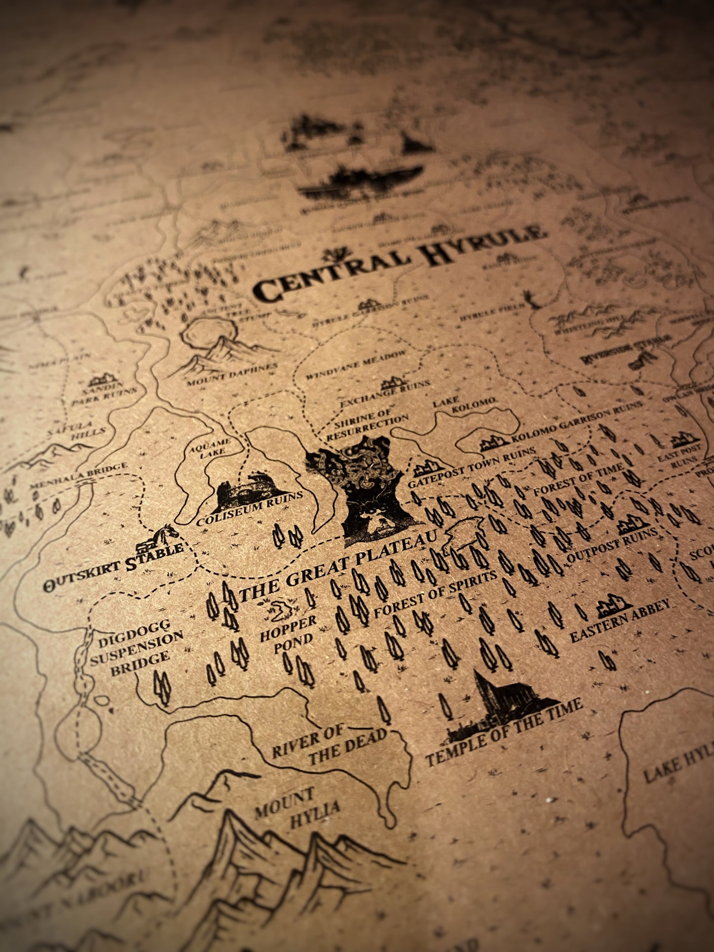 Map Of The Legend of Zelda, Hyrule World Map