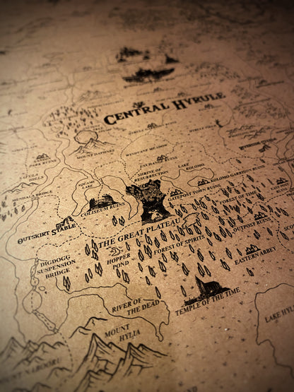 Map Of The Legend of Zelda, Hyrule World Map