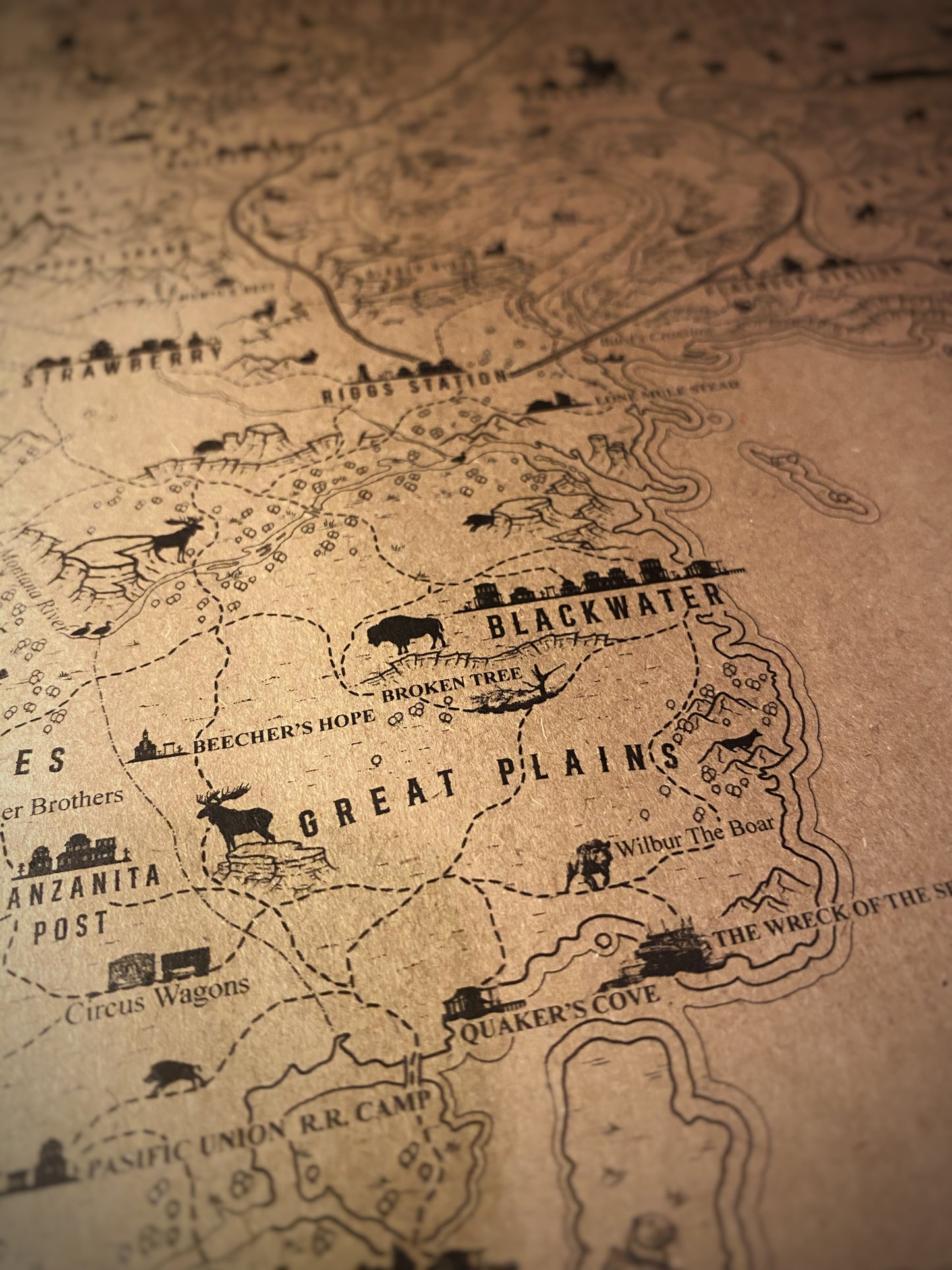Red Dead Redemption Speculative Game Map, RDR Poster