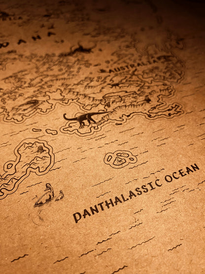 The Speculative Map of Supercontinent Pangaea