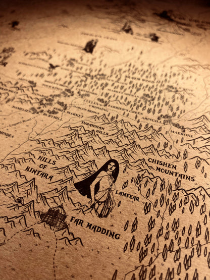 Carte du monde One Piece, Affiche de Monkey D Luffy