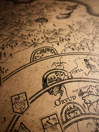 Mapa del mundo de One Piece, Póster de Monkey D. Luffy