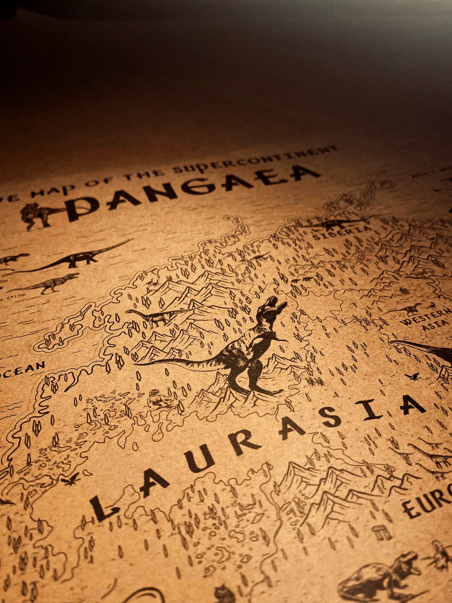 The Speculative Map of Supercontinent Pangaea