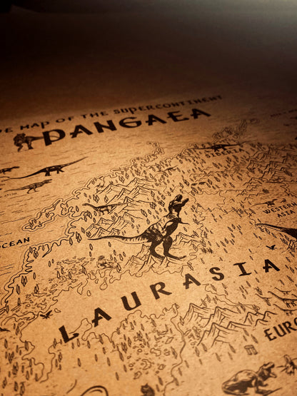 The Speculative Map of Supercontinent Pangaea