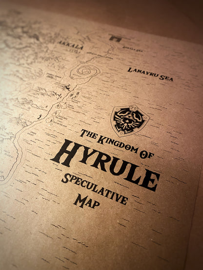 Map Of The Legend of Zelda, Hyrule World Map